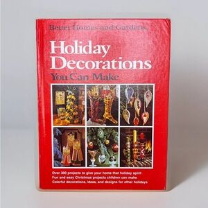 VTG 1974 Better Homes & Gardens Holiday Decorations You Can Make Hardcover Book